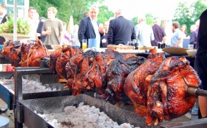 Porchetta spit pig roast bbq Toronto